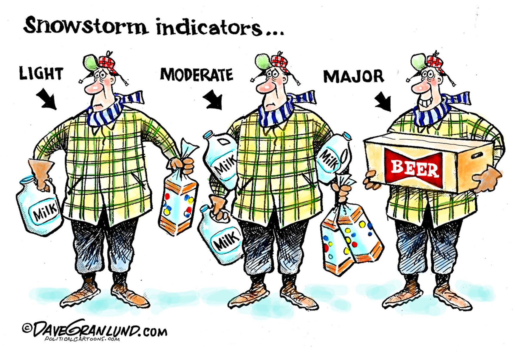 Snowstorms by Dave Granlund, Politicalcartoons